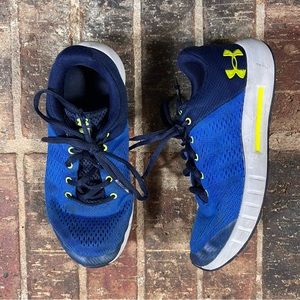 Under Armour GS Pursuit Boys 3020770-401 Blue Athletic Sneaker Shoes W Laces 4.5